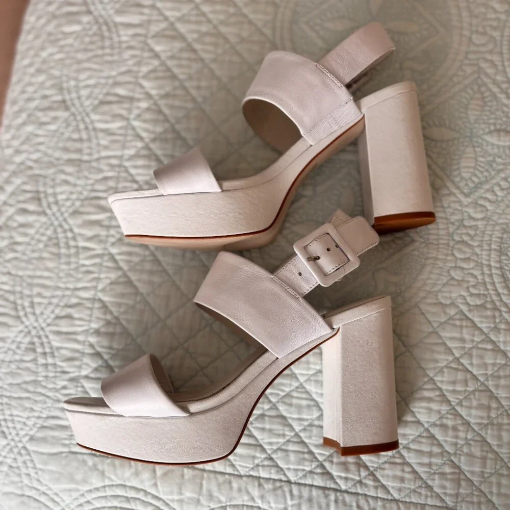 White Platform Heels - Jeffrey Campbell - Picture 2 of 9